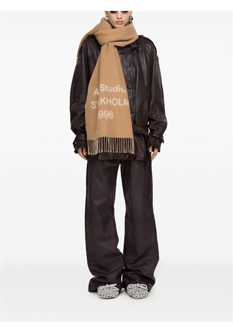 sciarpa logo unisex cammello ACNE STUDIOS | CA0367CPQ